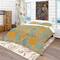 Designart 'Flower Pattern Botanic Texture' Bohemian & Eclectic Bedding Set - Duvet Cover & Shams